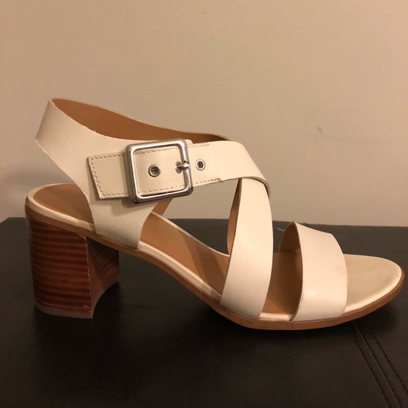 franco sarto white sandals